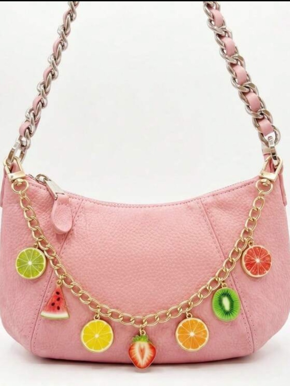 🥝NEW Pink Fruit Charm Chain For Purse/Bag🥝